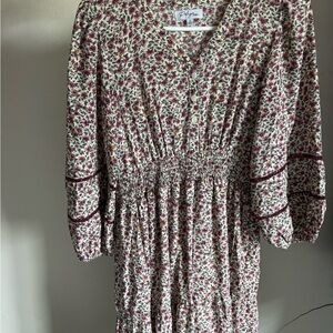 Polagram Floral Button-Up Dress